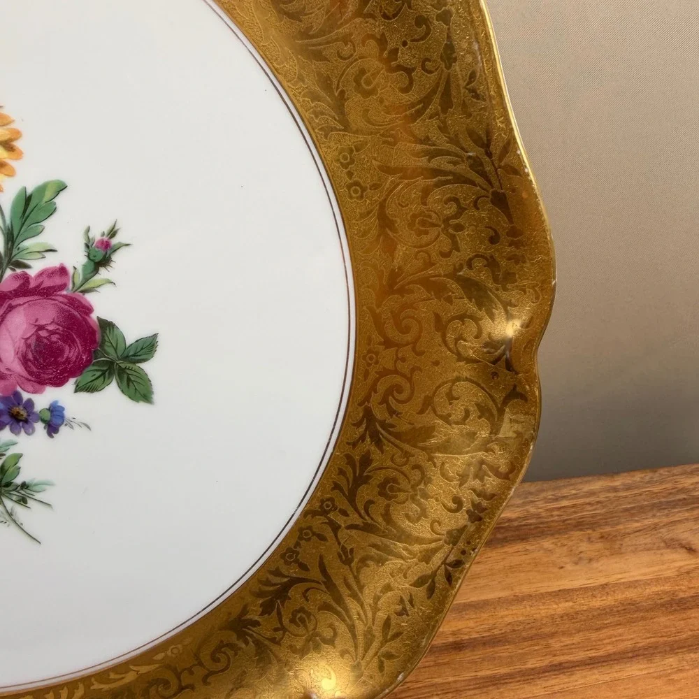 Vintage Rosenthal Moliere Alt Brabant Gold Gilt 13.25